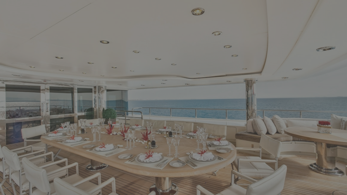In Yacht Dining